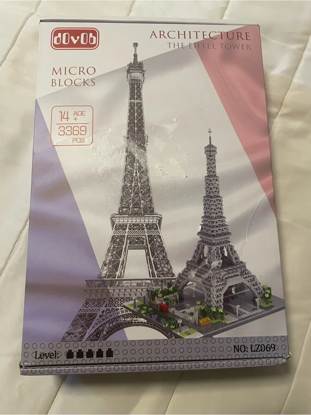 Micro Blocks Eiffel Tower Architecture Building Set by OVO - Gray